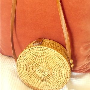 Rattan Round Bag